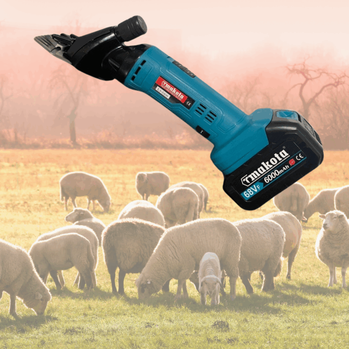 Macchina Tosatrice Tosapecora Professionale 68V | Doppia Batteria 800-1500W per Ovini