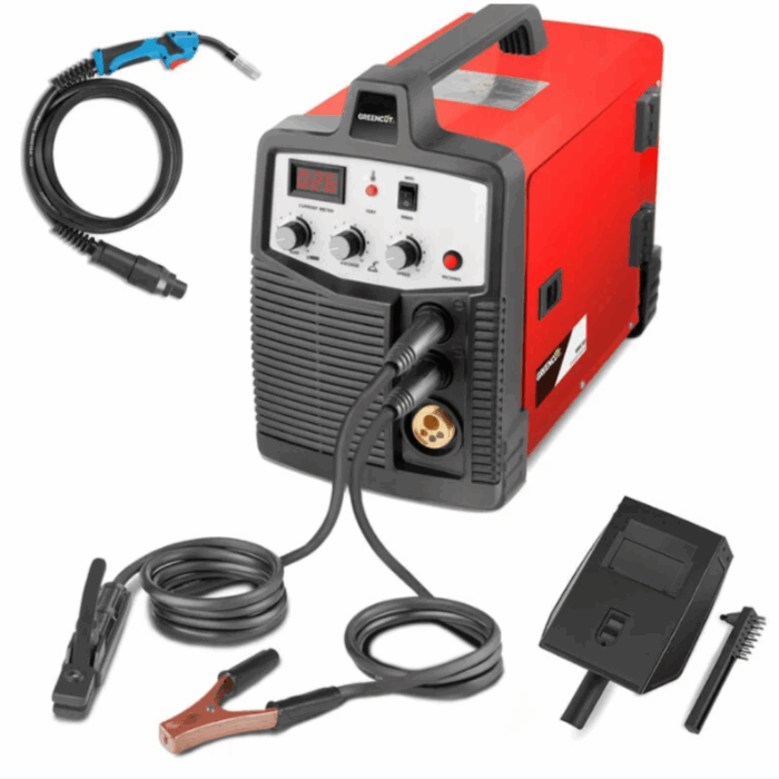 Saldatrice 450A Inverter a Filo Continuo Innesto GAS - MIG MMA TIG con Accessori e Bobina Omaggio