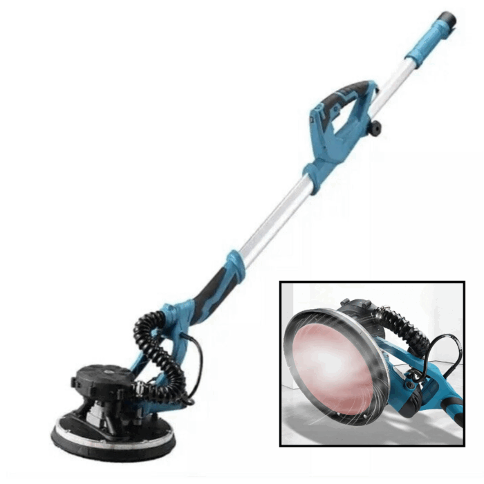 Levigatrice Telescopica per Muri 800W a Giraffa con LED – 5 Velocità e Prestazioni Professionali