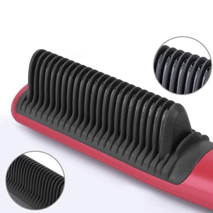 Piastra Lisciante 2 in 1 Pettine Spazzola 130° - 200° Anticrespo Tecnologia in Ceramica