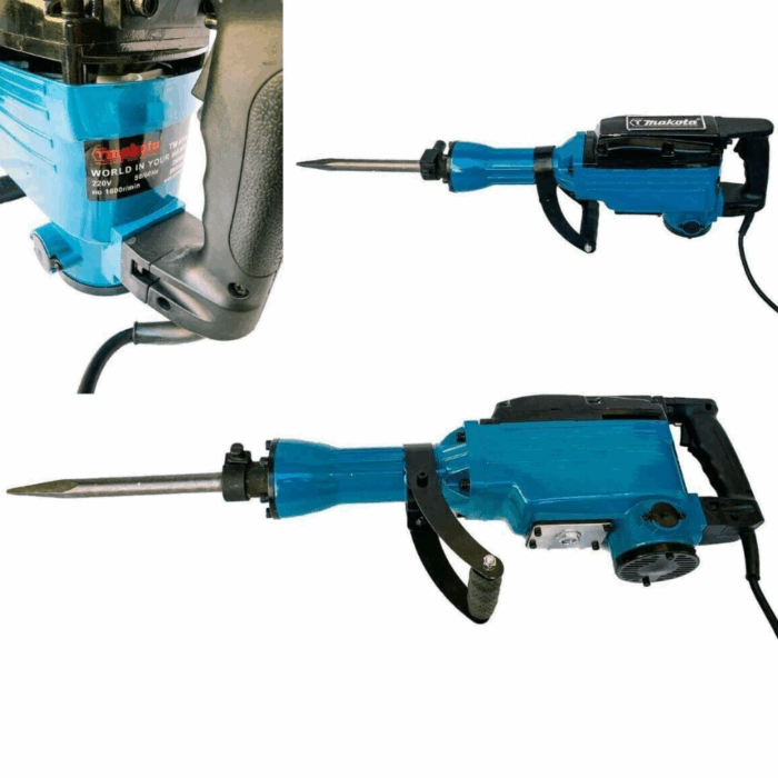 Martello Demolitore 2800W Due Punte 16" |Trapano Pneumatico Perforatore Elettrico con Valigia