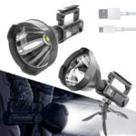 Torcia 150W Luce Bianca Lampada a Raggio Lungo 500m USB con Accessori