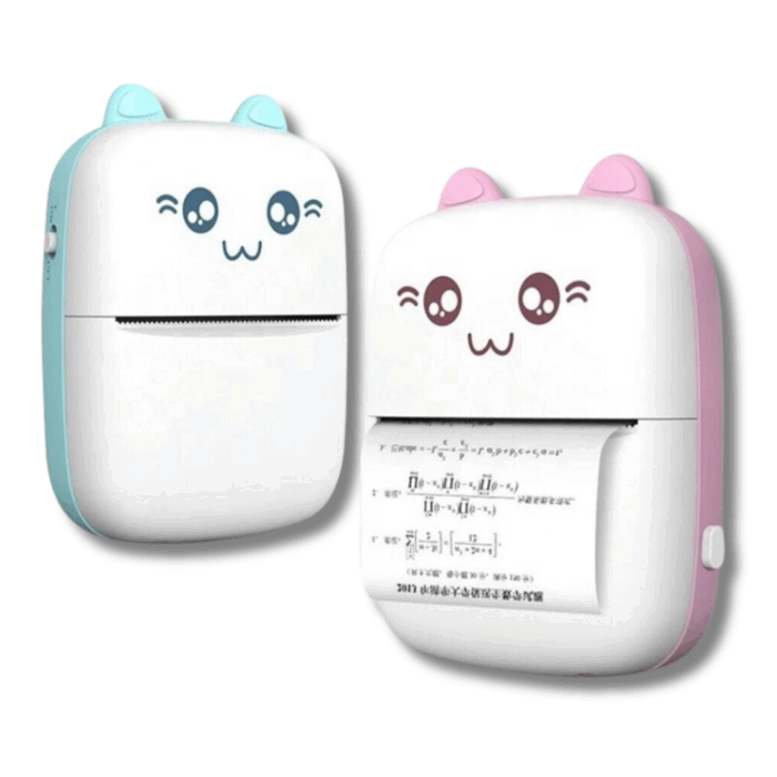 Mini Stampante Termica Wireless Portatile Bluetooth, Stampa Senza Inchiostro, Bianco e Nero