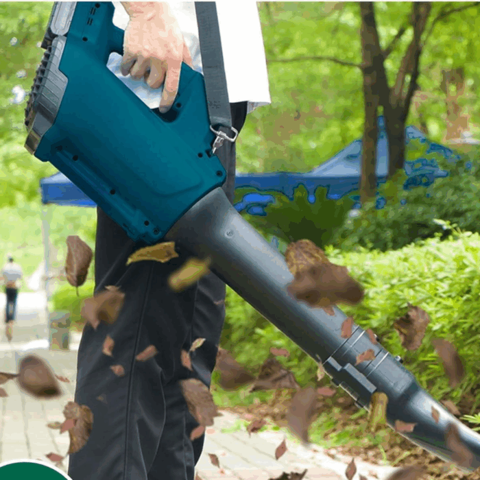 Soffiatore Doppia Batteria 72V Aria Regolabile 6 Velocità per Giardini, Locali, Strade
