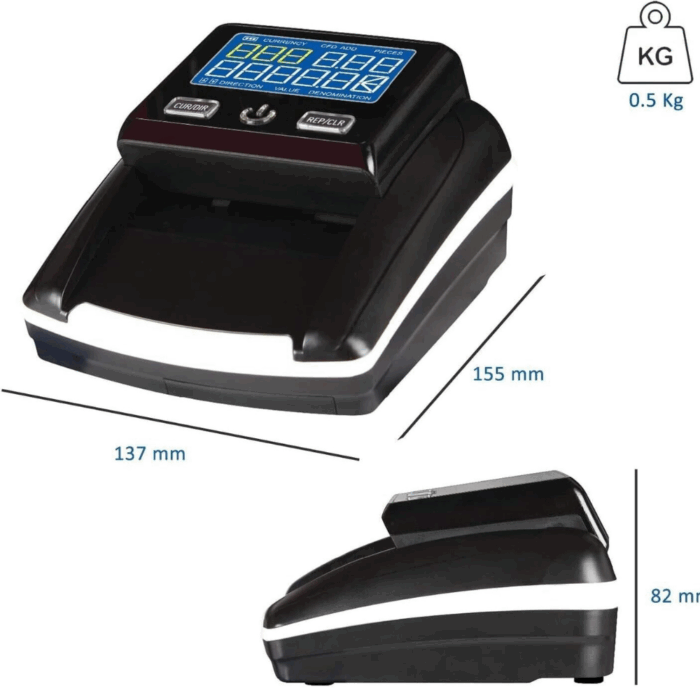 Rilevatore Banconote False Portatile, Detector Conta Soldi Verificatore Euro