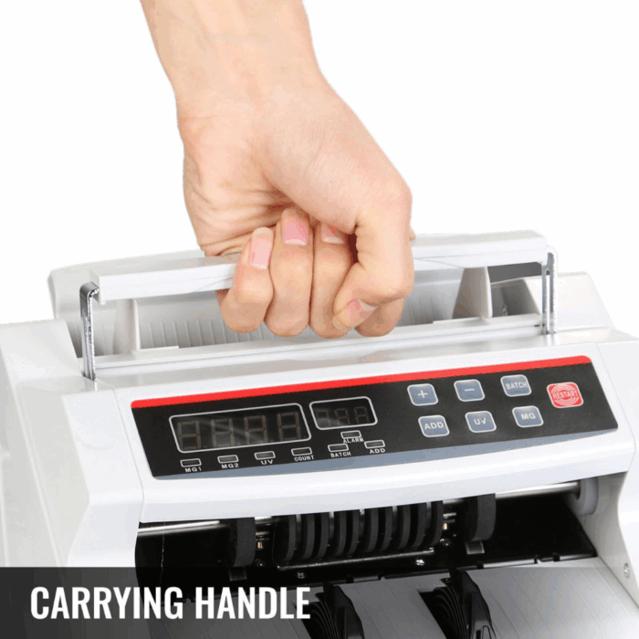 Conta Banconote Professionale Rilevatore Soldi Falsi, Bill Counter Display LED 1000 Banconote/Minuto