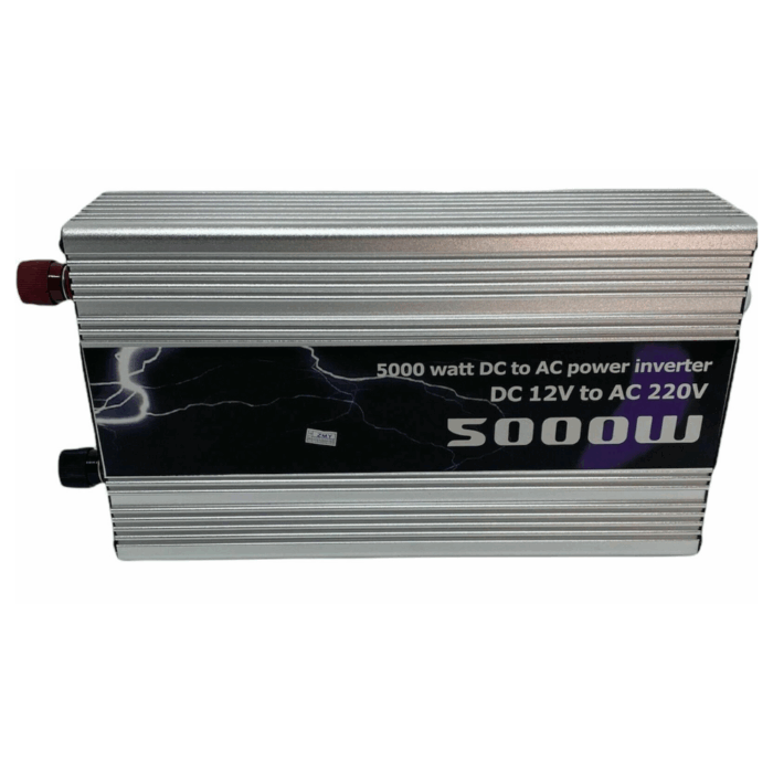 Inverter da 5000W 12V 220V Portatile con Pinze per Impianto Fotovoltaico, Auto, Camper, Barca
