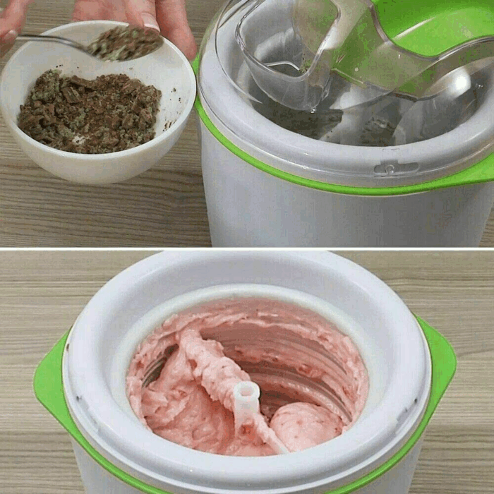 Macchina per Gelato 1,4 Litri Gelatiera 15W per Gelati, Frullati, Dolci