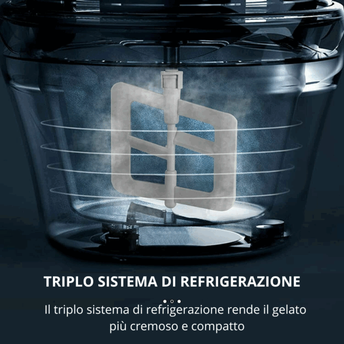 Macchina per Gelato 1,4 Litri Gelatiera 15W per Gelati, Frullati, Dolci