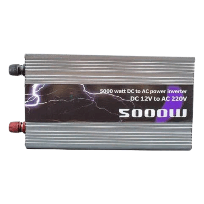 Inverter da 5000W 12V 220V Portatile con Pinze per Impianto Fotovoltaico, Auto, Camper, Barca