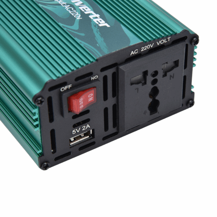 Inverter da 3000W 12V 220V Portatile con Pinze per Impianto Fotovoltaico, Auto, Camper, Barca