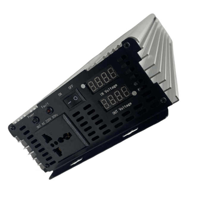 Inverter da 5000W 12V 220V Portatile con Pinze per Impianto Fotovoltaico, Auto, Camper, Barca