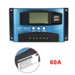 Regolatore di Carica 60A Controller Pannelli Solari 12/24V USB Automatico Fotovoltaico