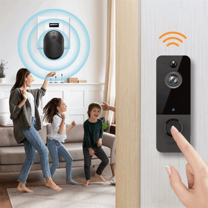 Campanello Wireless con Videocamera Applicazione sul Cellulare, Sicurezza della Casa per Porta, Portone