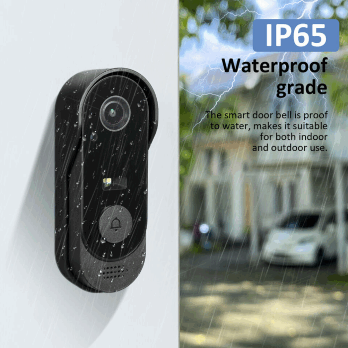 Campanello Wireless con Videocamera Applicazione sul Cellulare, Sicurezza della Casa per Porta, Portone