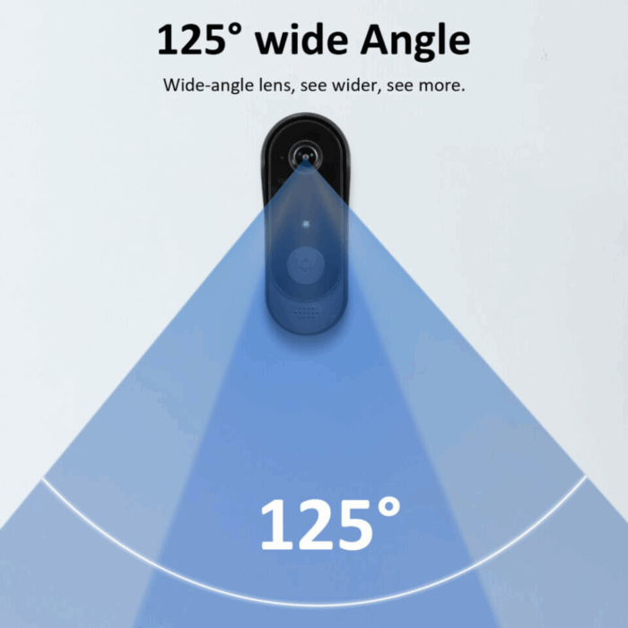 Campanello Wireless con Videocamera Applicazione sul Cellulare, Sicurezza della Casa per Porta, Portone