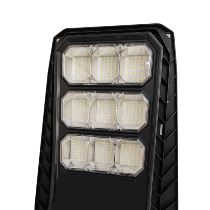 Lampione Stradale 800W a Ricarica Solare con Telecamera Incorporata 4G con Pannello Crepuscolare Integrato + Staffa a Muro