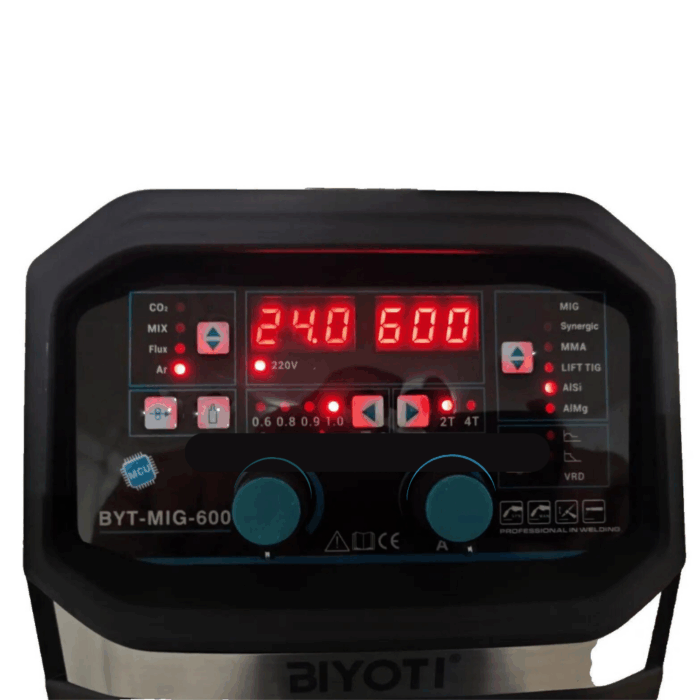 Saldatrice 600A a Filo Continuo Elettrodo MIG MMA TIG Multiprocesso Innesto GAS Inverter