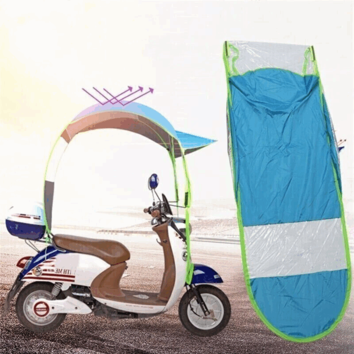 Copertura Antipioggia per Motorino, Scooter, Parasole e Paravento Impermeabile Universale Pieghevole