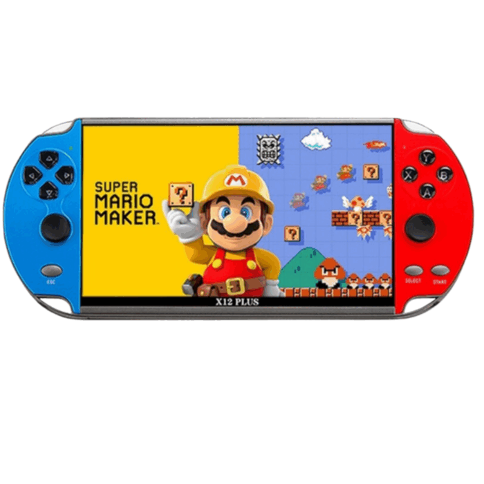 X12 Console di Gioco 7 Pollici 16Gb di Memoria, Portatile con Giochi, Schermo HD LCD Gameboy