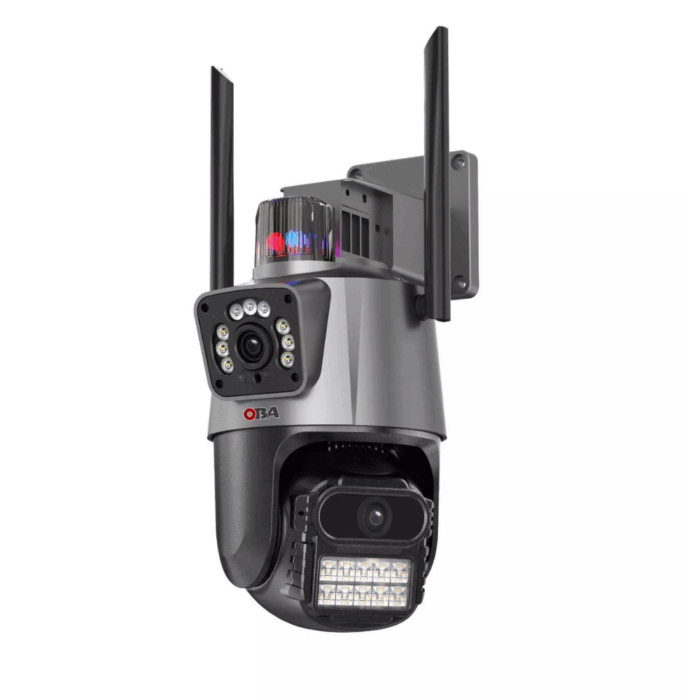 PTZ Telecamera Videosorveglianza 6MP 4K | WiFi, Doppio Obiettivo, Allarme e Audio Bidirezionale | IP66 Infrarossi