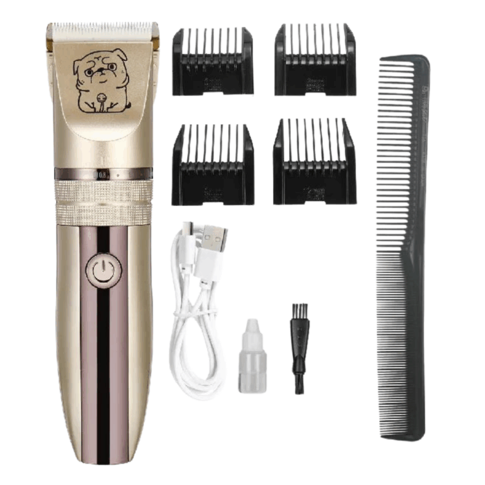 Rasoio Macchina Tosatrice per Pelo Animali 4 Lunghezze 3-6-9-12mm Ricaricabile USB, Cani, Gatti, Conigli