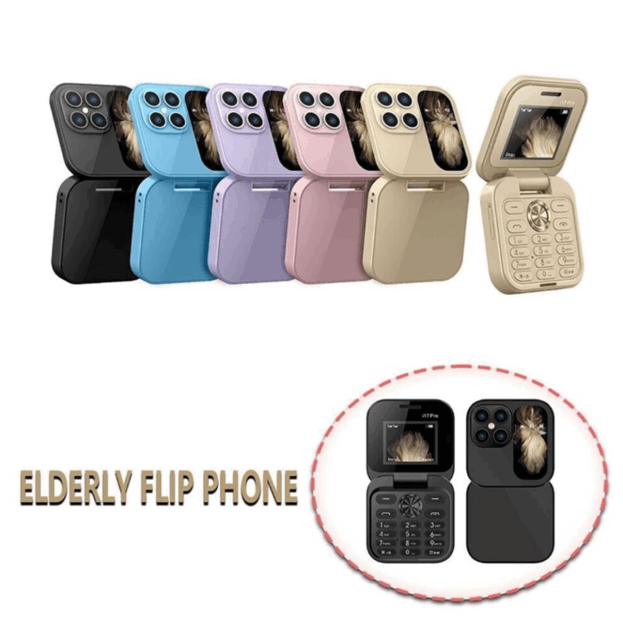 Telefono Cellulare Flip Pieghevole Dual Sim Tastiera GSM 2G, SD fino a 32Gb