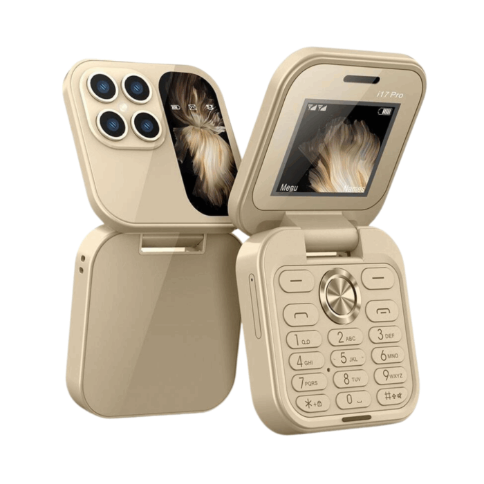 Telefono Cellulare Flip Pieghevole Dual Sim Tastiera GSM 2G, SD fino a 32Gb