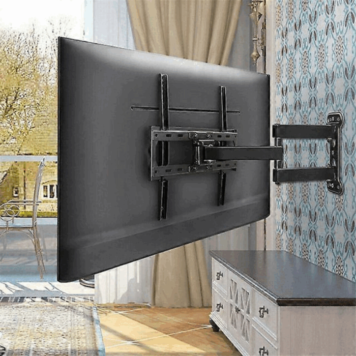 Staffa Porta TV Supporto Monitor Con Braccio Estensibile Da 40 a 80 Pollici Regolabile