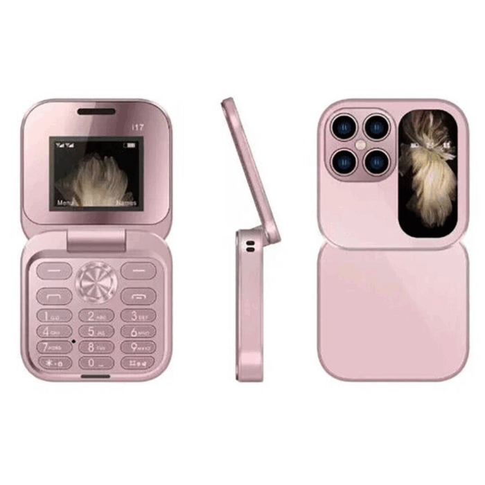 Telefono Cellulare Flip Pieghevole Dual Sim Tastiera GSM 2G, SD fino a 32Gb