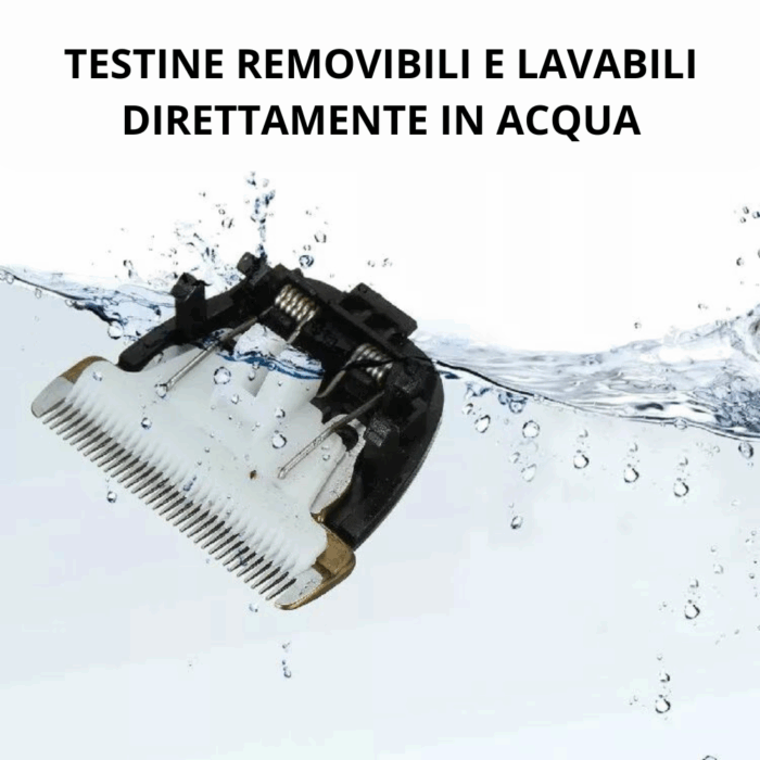 Rasoio Macchina Tosatrice per Pelo Animali 4 Lunghezze 3-6-9-12mm Ricaricabile USB, Cani, Gatti, Conigli