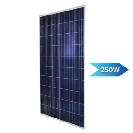 Pannello Fotovoltaico 250W Solare Accumulo per Batteria per Impianti su Baite, Camper, Ville