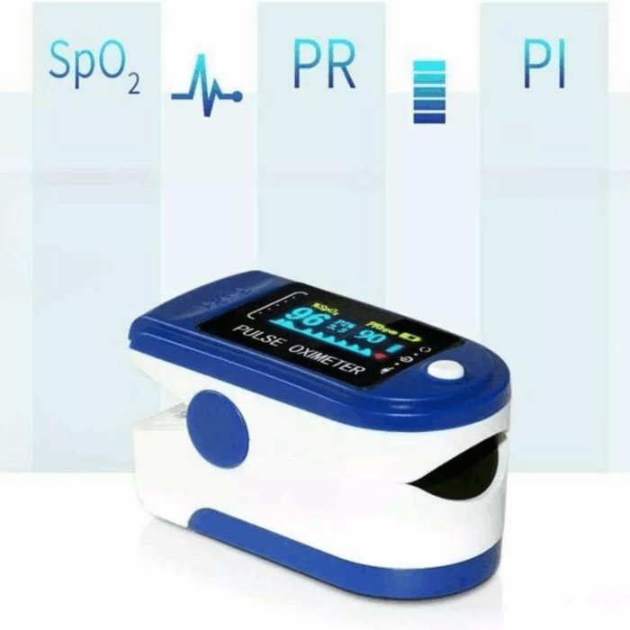 Saturimetro a Dito Portatile – Pulsossimetro con Display LED per Ossigeno e Frequenza Cardiaca