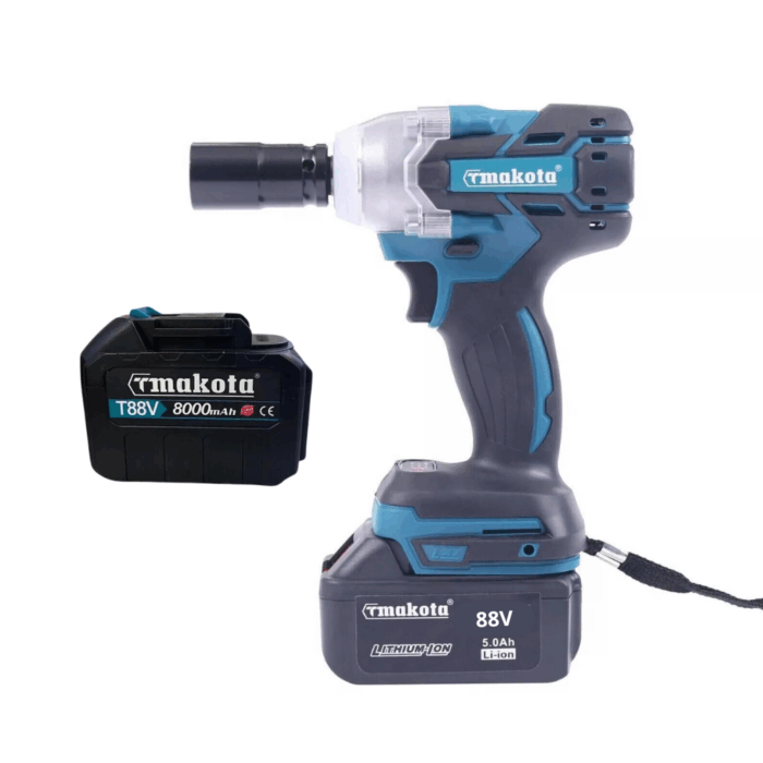 Avvitatore ad Impulsi a Batteria 88V Svitabulloni 1/2" 800Nm Motore Brushless