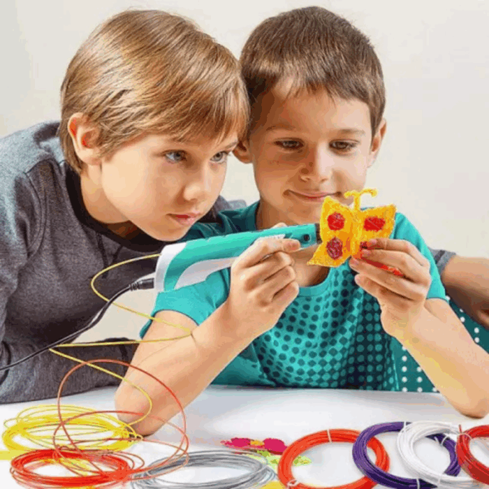 Penna per Stampa 3D , Disegni Tridimensionali con Filamenti Colorati 5V USB Kit Completo per Bambini e Adulti