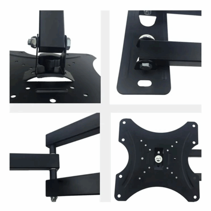 Staffa Porta TV Supporto Monitor, Braccio Estensibile Da 14 a 42 Pollici Regolabile