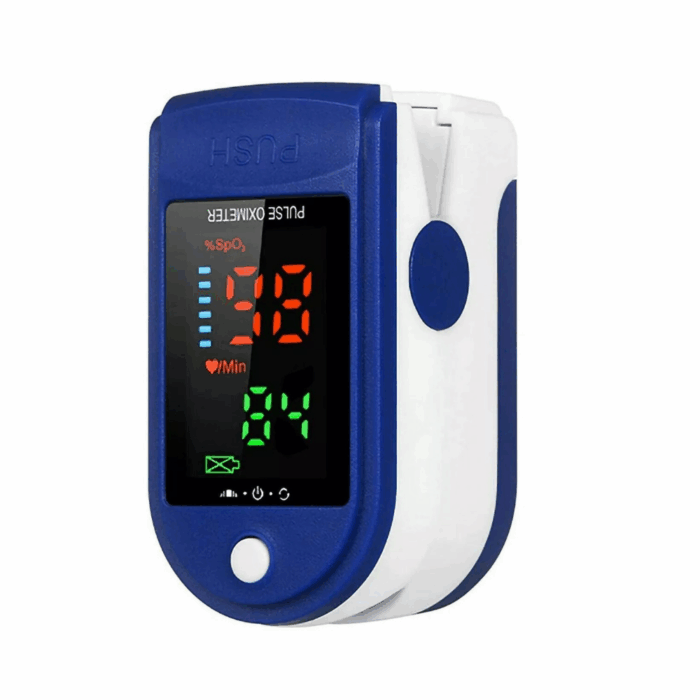 Saturimetro a Dito Portatile – Pulsossimetro con Display LED per Ossigeno e Frequenza Cardiaca