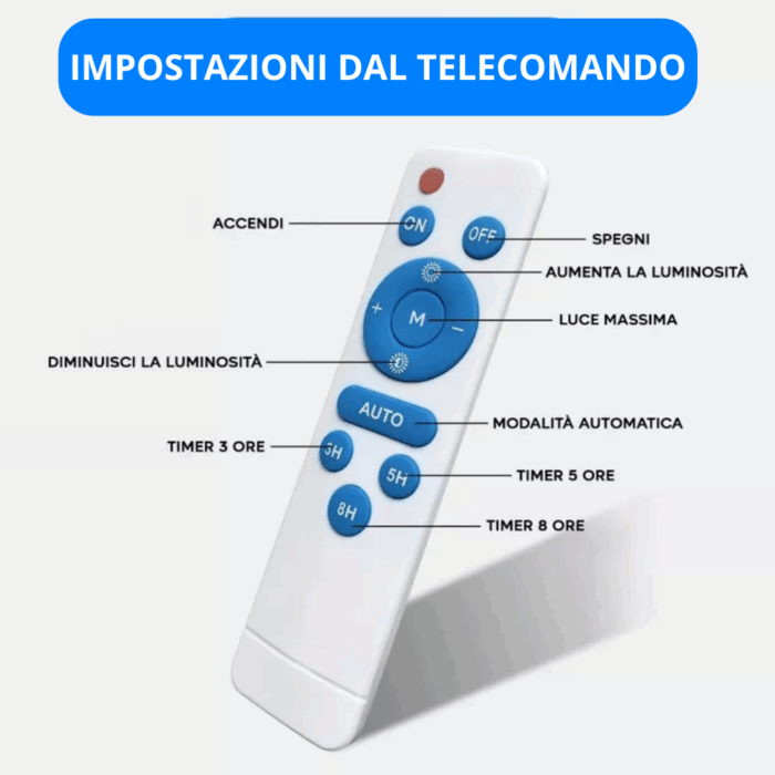 Faro LED Solare 1000W Slim con Pannello, Sensore Crepuscolare IP66 in Alluminio Pressofuso