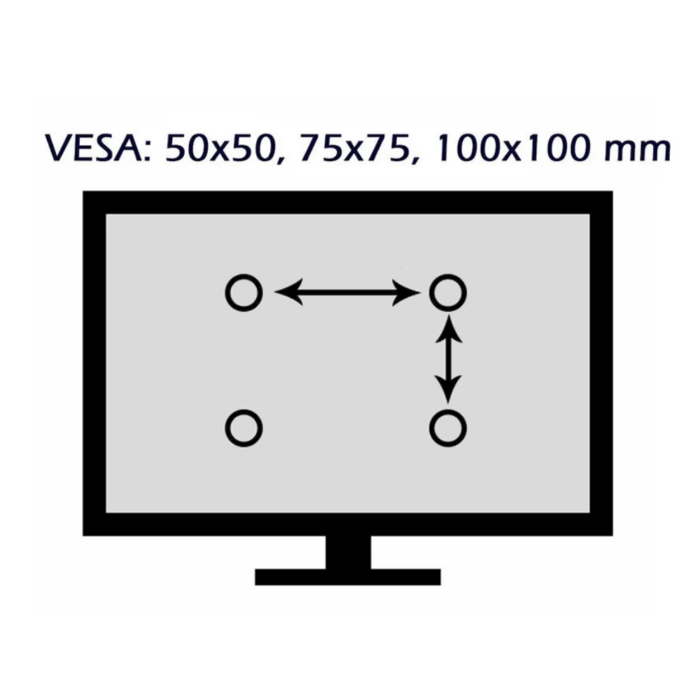 Staffa Porta TV Supporto Monitor, Braccio Estensibile Da 14 a 42 Pollici Regolabile
