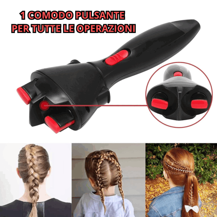 Macchina Elettrica per Trecce 48W, Twister per Capelli, Intrecciatore Automatico, Styling per Acconciature