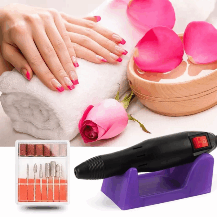 Fresa Unghie Professionale per Manicure, Pedicure, Ricostruzione, Gel, Lima Elettrica Kit Completo