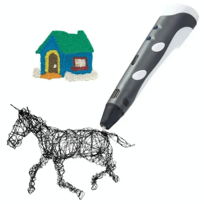Penna per Stampa 3D , Disegni Tridimensionali con Filamenti Colorati 5V USB Kit Completo per Bambini e Adulti
