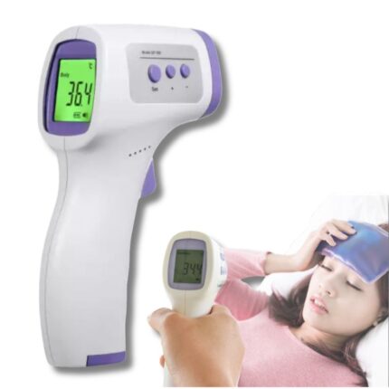 Termometro Digitale Infrarossi Frontale LCD per Misurare Temperatura Senza Contatto, Termoscanner