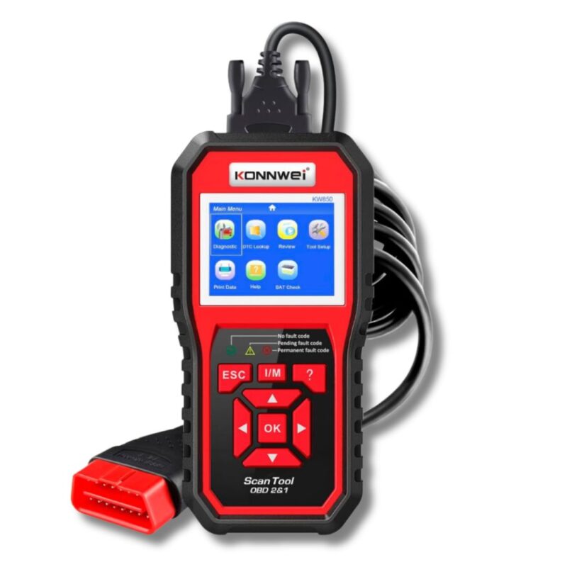 Tester OBD2 II Scanner KW850 Lettore Codice Diagnostica Centralina Auto, Lingua Italiana