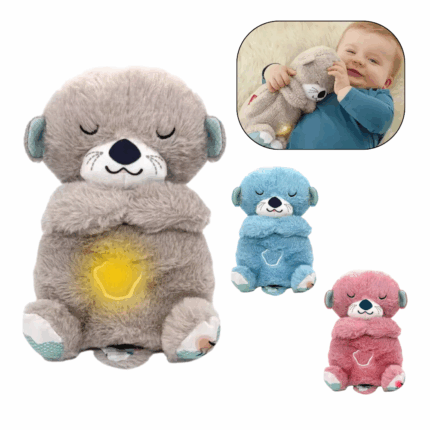 Peluche per Bambini con Ninna Nanna e Funzione Respirazione | Orsacchiotto Antistress che Aiuta a Dormire