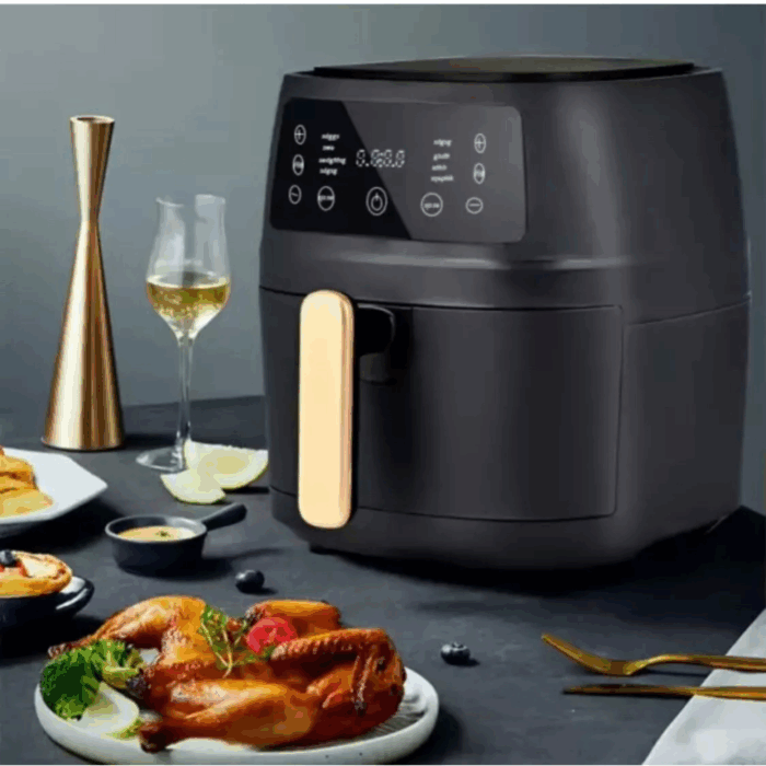 Friggitrice ad Aria 12 Litri 2800W Cesto Antiaderente Removibile, Touch Screen LCD, Cottura Senza Olio