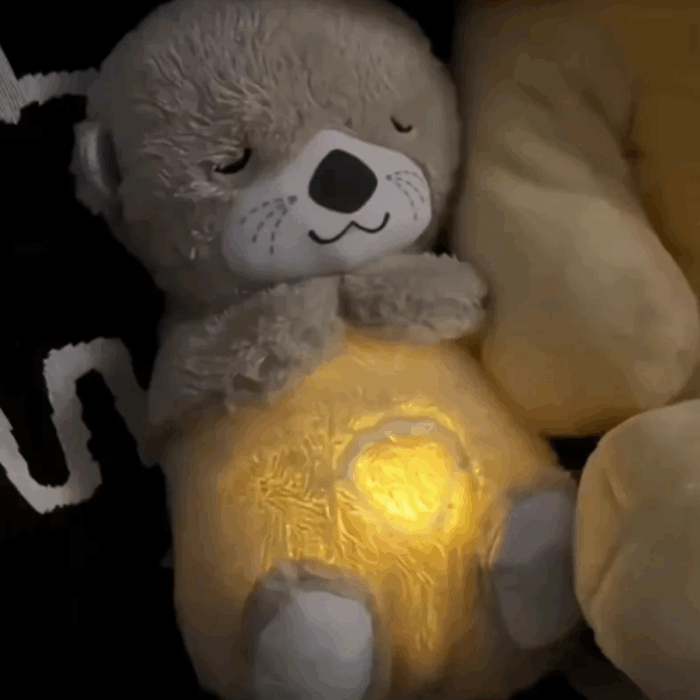 Peluche per Bambini con Ninna Nanna e Funzione Respirazione | Orsacchiotto Antistress che Aiuta a Dormire