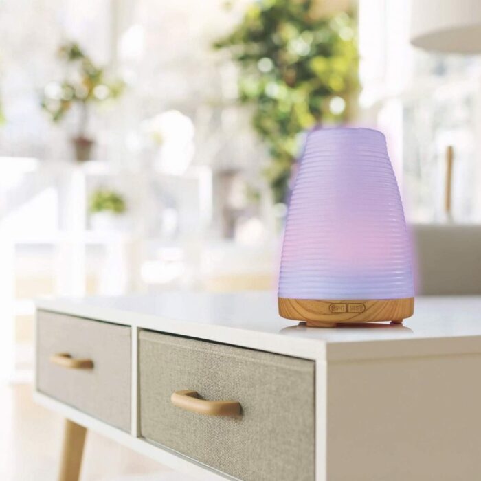 Diffusore Zen di Oli Essenziali e Aromi Con Umidificatore e Luci Colorate, Igienizzante Aria, Aromaterapia, Cromoterapia