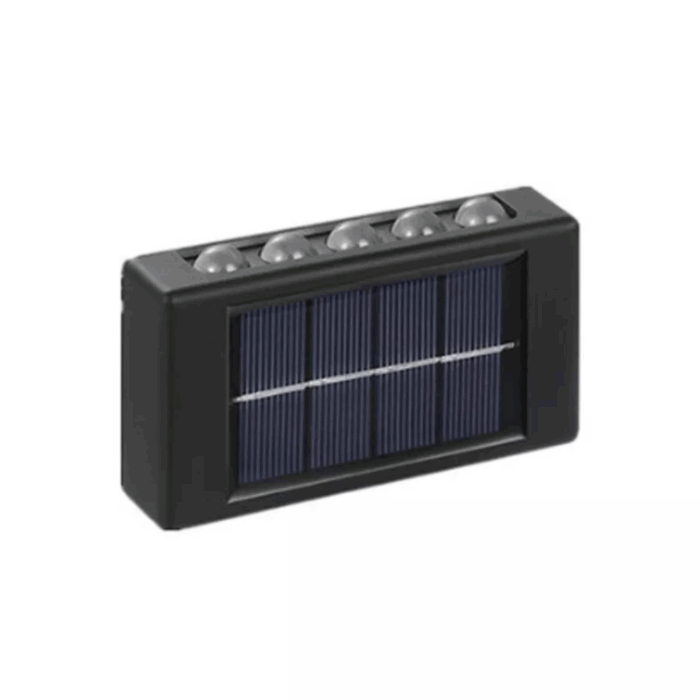 Appliques Luce Bidirezionale 10 LED a Ricarica Solare, Luce Fredda o Calda per Parete Muro Giardino Esterni