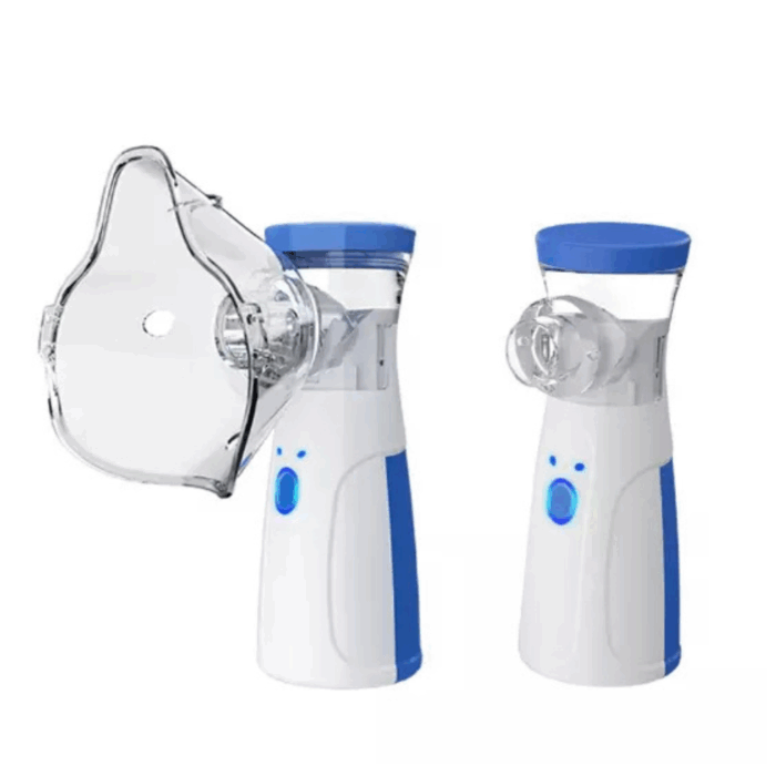 Nebulizzatore Aerosol Portatile Senza Fili – Inalatore Ricaricabile USB con 3 Mascherine per Bambini e Adulti